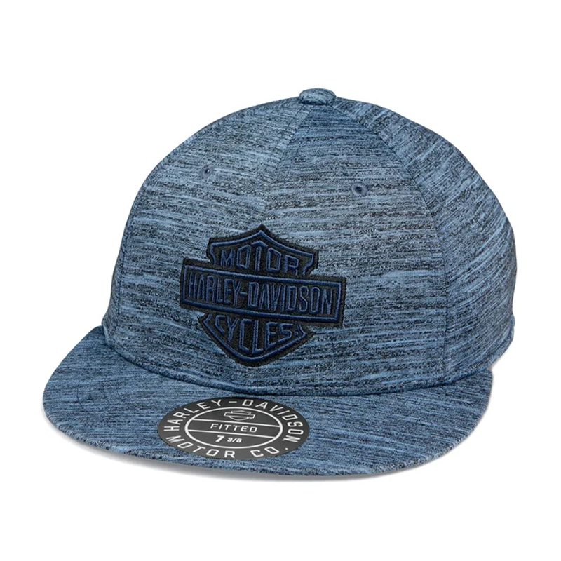 Men's Bar & Shield Novelty Cap - Heather Navy Men's Bar & Shield Novelty Cap - Heather Navy