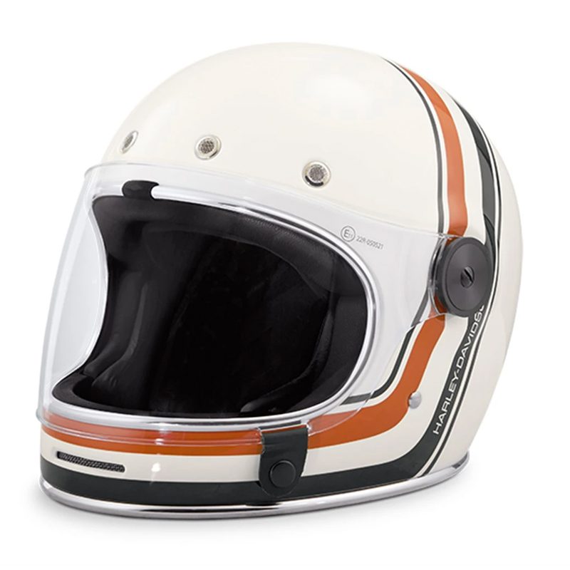 Vintage Stripe Full-Face Helmet