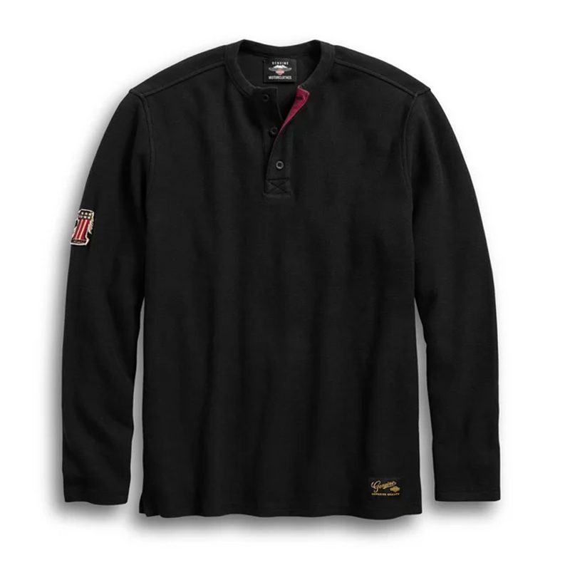 Harley Davidson Men's #1 Genuine Classics Henley Harley Davidson Men's #1 Genuine Classics Henley