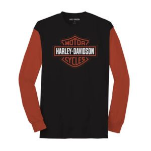 Harley Davidson Men's Bar & Shield Colorblock Tee