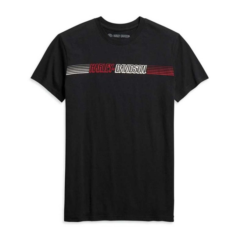 Men's Chest Stripe Slim Fit Short Sleeve Tee
