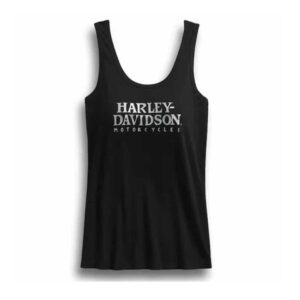 Women's Foil Print Skull Tank