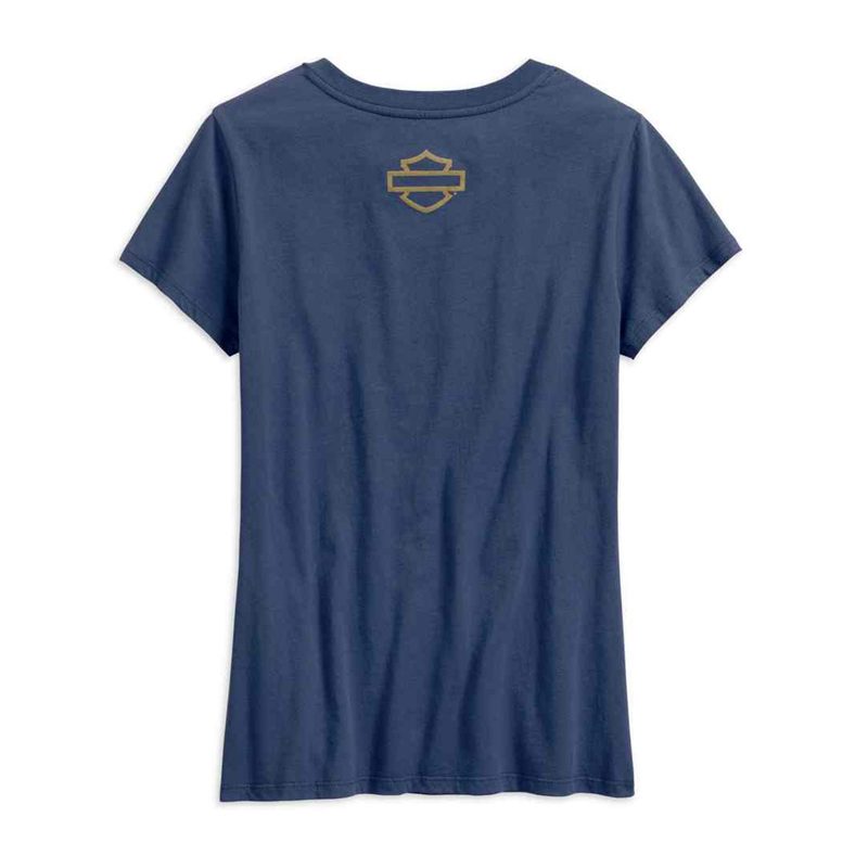 Women's Retro Race Flag V-Neck Tee