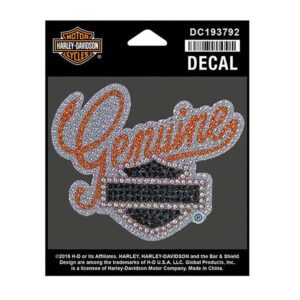 Studded Genuine B&S Rhinestone & Glitter Decal