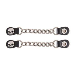 Men's Skull Vest Extender, Antique Nickel Finish