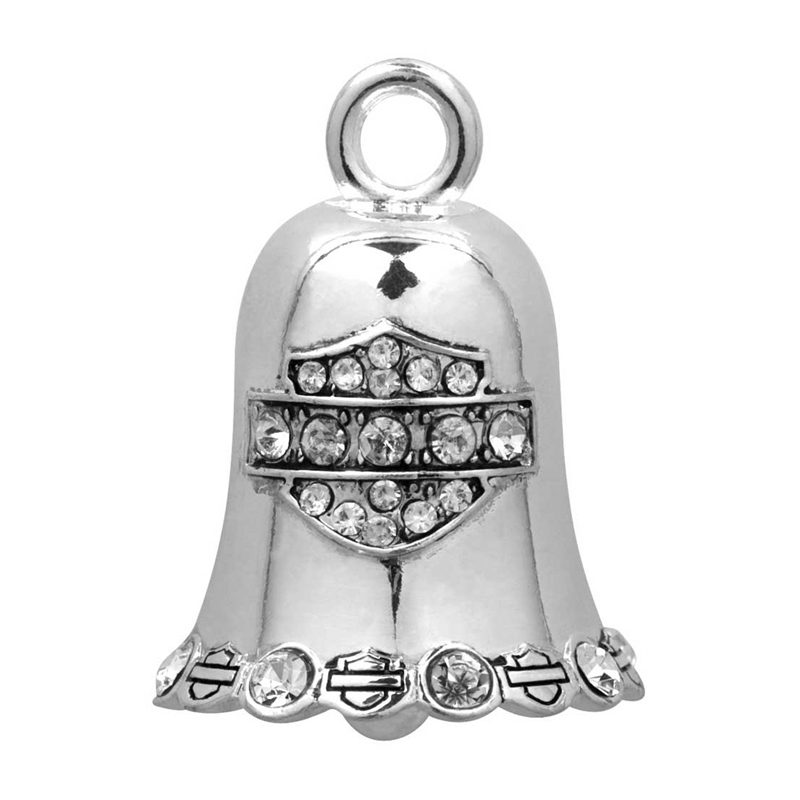 White Crystal Bar & Shield® Ride Bell