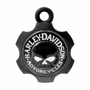 Axel Shape Willie G Skull Ride Bell – Black Finish