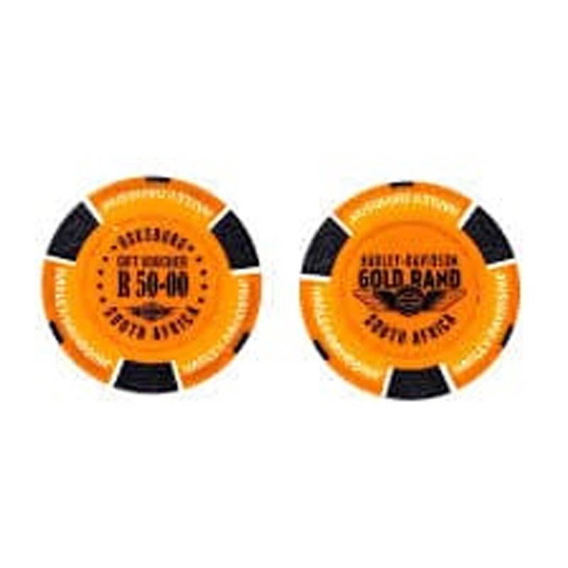 Poker Chip Stamp Orange Poker Chip Stamp Orange