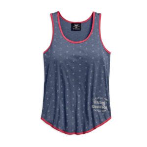 Women's Printed Star Americana Sleeveless Tank