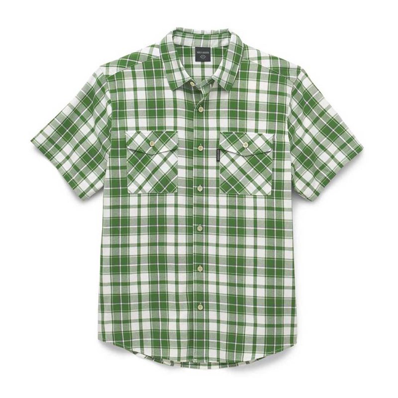 Men's Stencil Plaid Shirt Men's Stencil Plaid Shirt