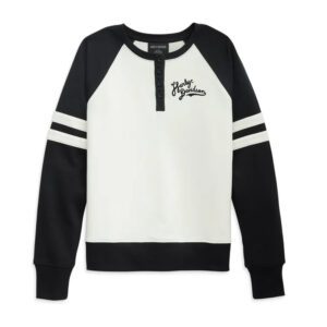 Women's Open Road Henley Fleece Pullover - Colorblocked - Black Beauty