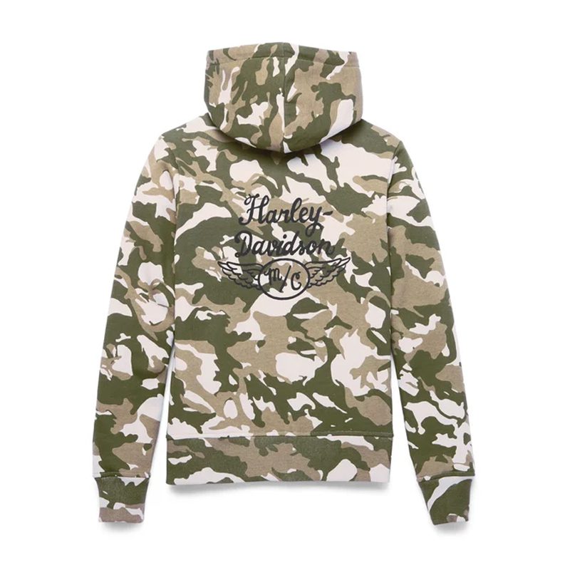 Women's Salute Camouflage Zip Front Hoodie