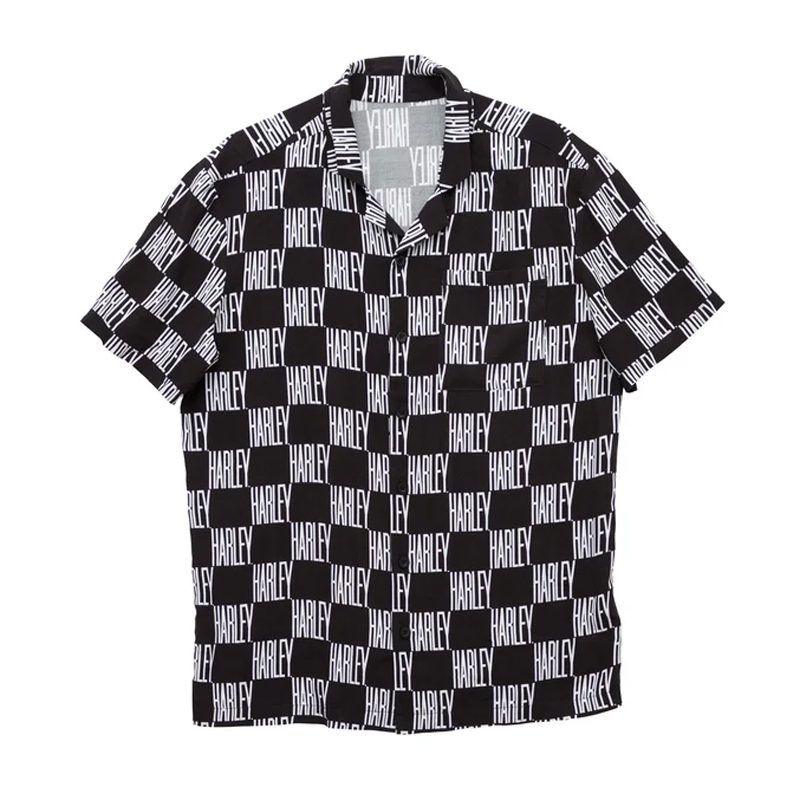 Harley Davidson Men's Celebration Checkerboard Shirt Harley Davidson Men's Celebration Checkerboard Shirt