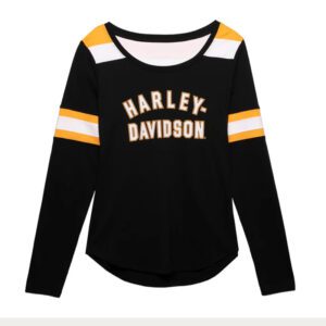 Women's Genuine Striped Colorblock Long Sleeve Tee