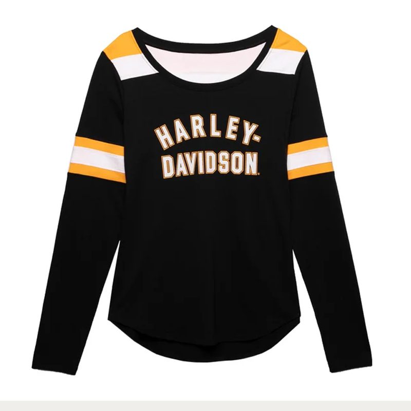 Women's Genuine Striped Colorblock Long Sleeve Tee