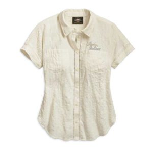 Harley-Davidson® Women's Open Stitch Accent Button Shirt