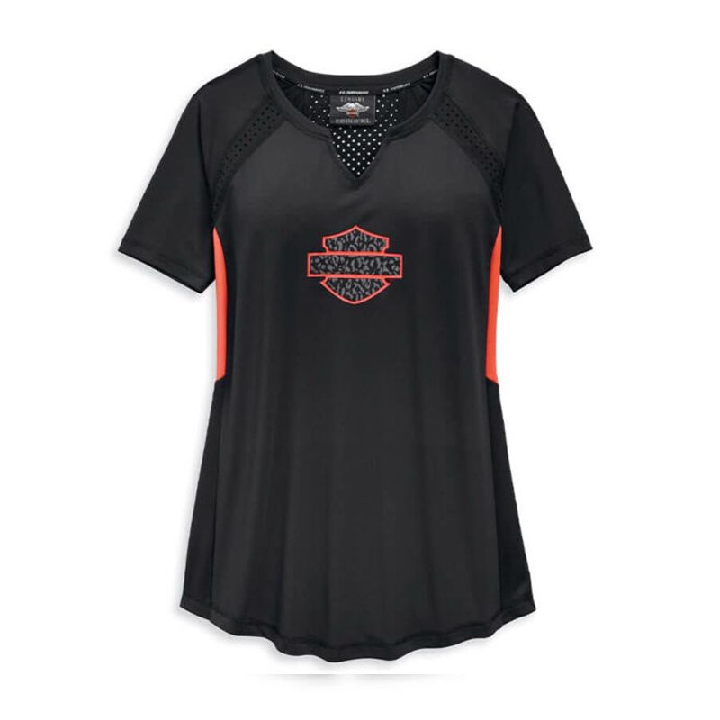 Women’s performance mesh henley short sleeve shirt Women’s performance mesh henley short sleeve shirt