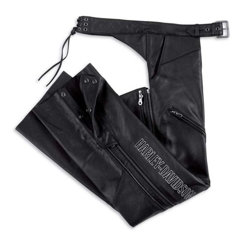 Women's Deluxe Leather Motorcycle Chap