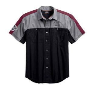 Harley-Davidson® Men's Performance Vented Winged Logo Woven Shirt