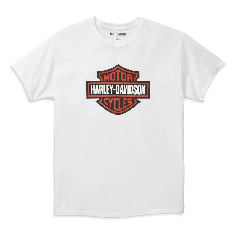 Men's Bar & Shield T-Shirt White Men's Bar & Shield T-Shirt White