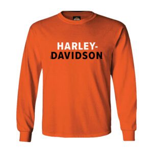 Men´s Long sleeve H-D Name orange