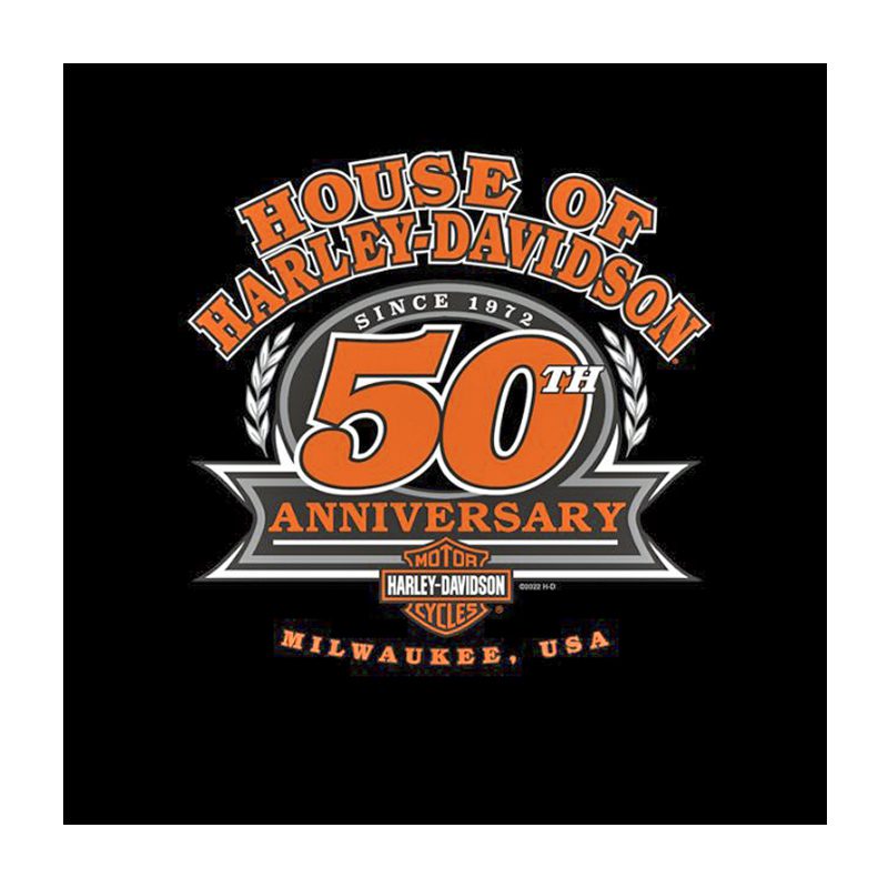 Women's Mini Bar & Shield® V-Neck T-Shirt | Short Sleeves | 50th Anniversary Back