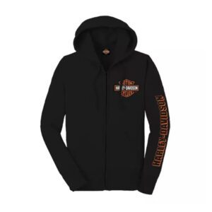 Women´s Zip Hoodie Mini Bar & Shield back