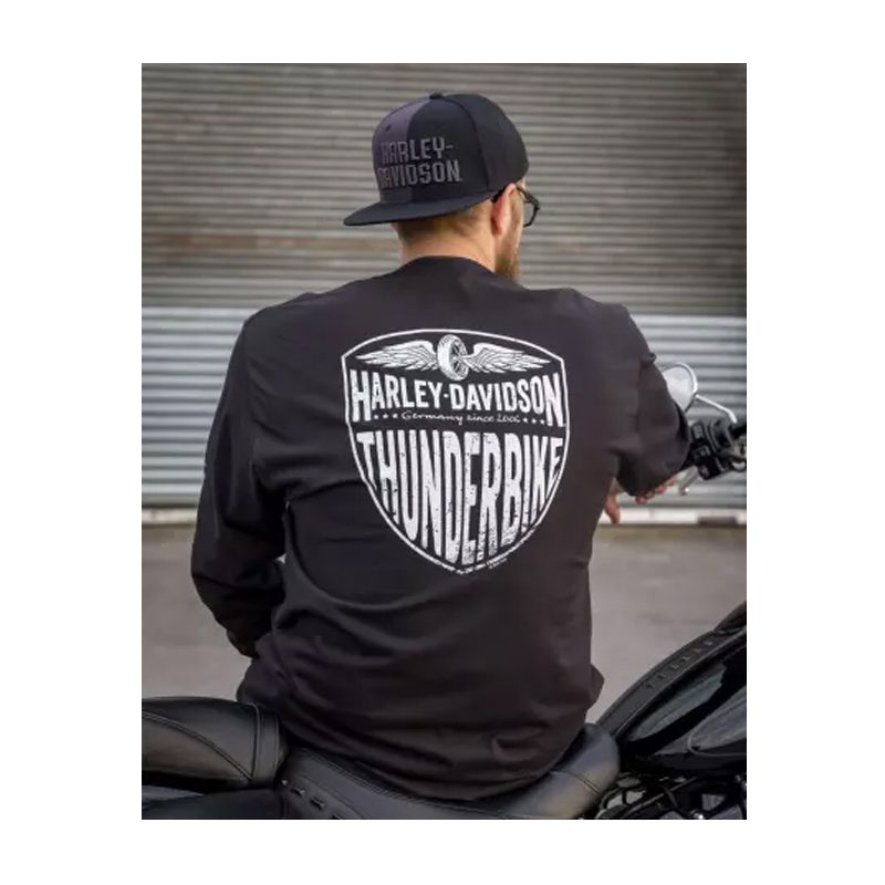 men´s Long sleeve H-D Name black