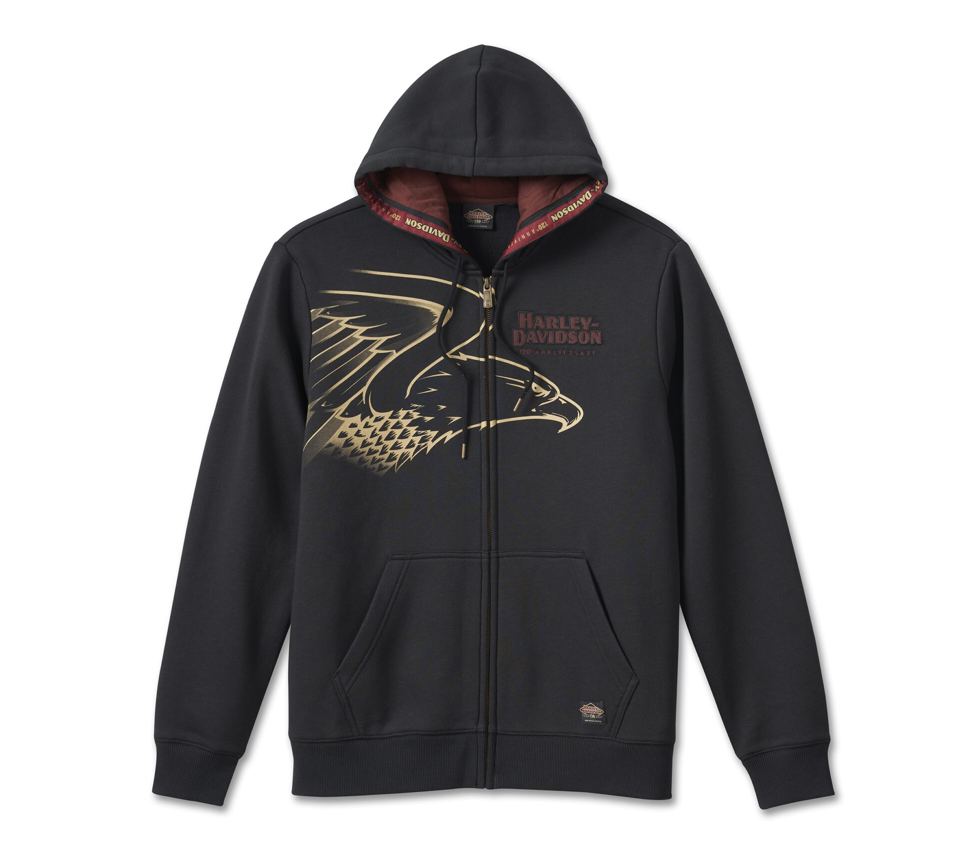Men's 120th Anniversary Zip-Up Hoodie - Black Beauty