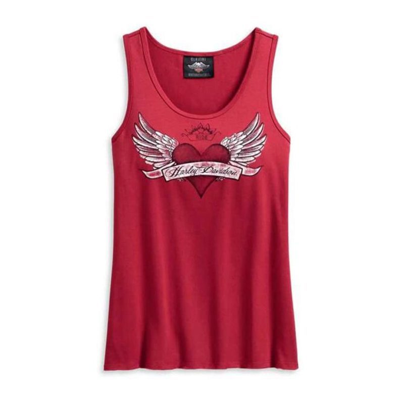 Harley-Davidson® Women's Winged Heart Sleeveless Tank Top