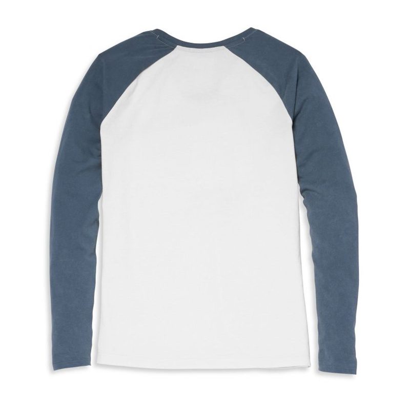 Women's Scoop Neck Raglan Sleeve Baseball Hem Tee