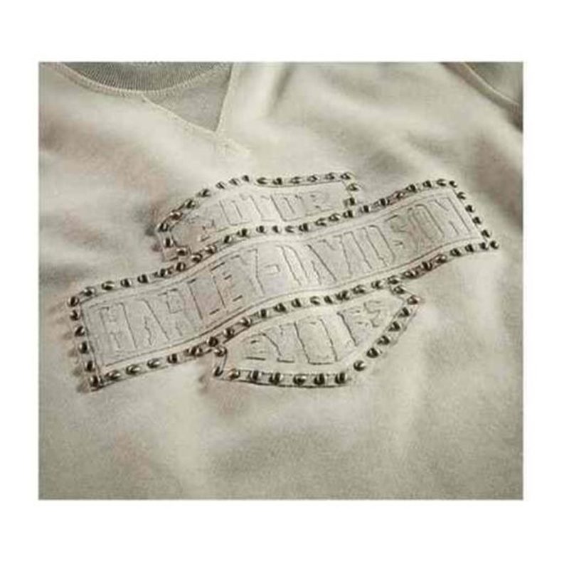 Harley-Davidson® Women's Studded Logo Pullover Sweatshirt