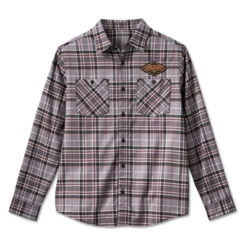 Men’s 120th Anniversary Plaid Shirt – Grey Plaid