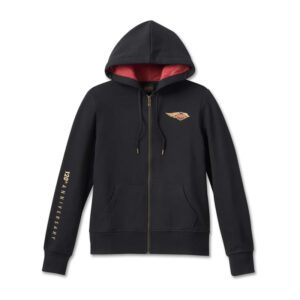 Women's 120th Anniversary Special Zip Front Hoodie - Black Beauty