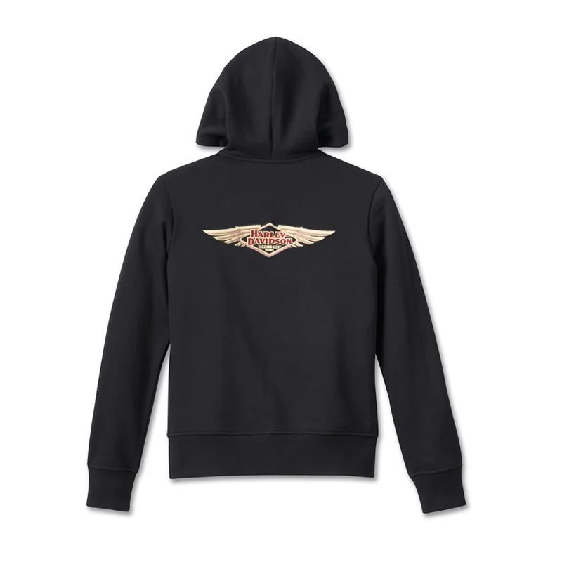 Women's 120th Anniversary Special Zip Front Hoodie - Black Beauty