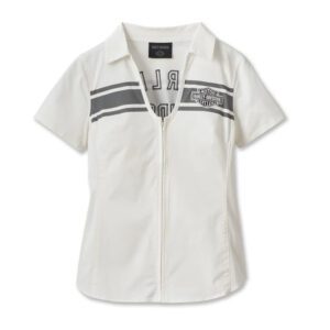 Women's Champion Club Zip Front Shirt - Cloud Dancer
