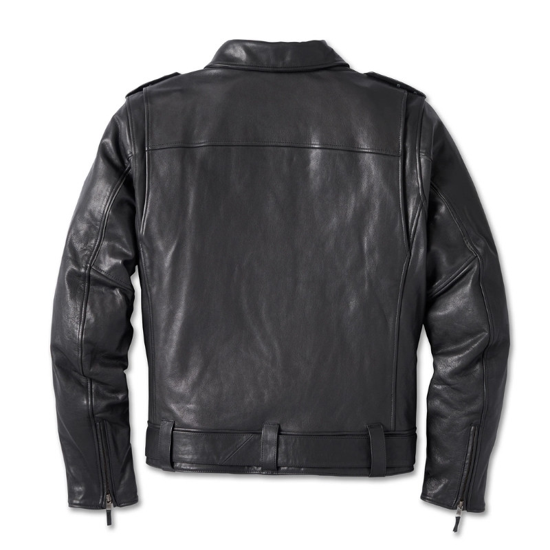 Men's 120th Anniversary Cycle Champ Leather Biker Jacket