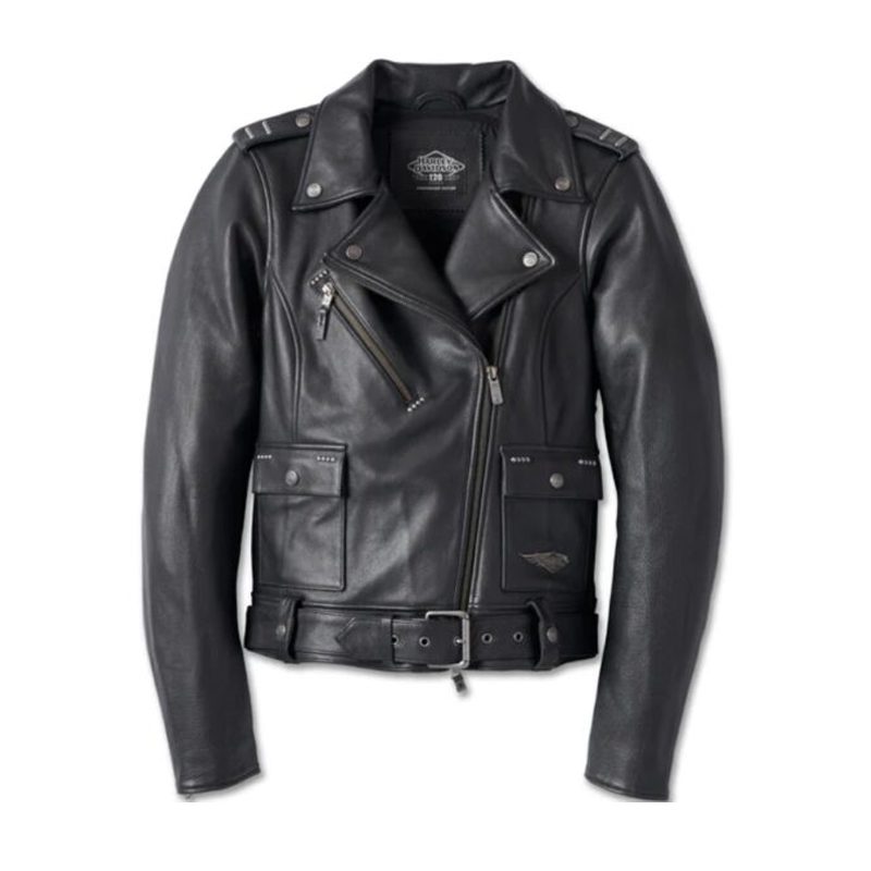 Women's 120th Anniversary Cycle Queen Leather Biker Jacket
