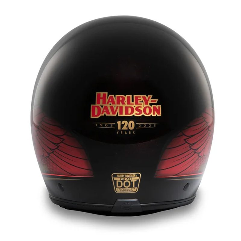 120th Anniversary Eagle H-D X14 Sun Shield 3/4 Helmet