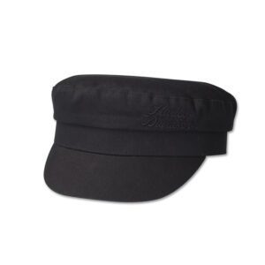 Women's High Spirits Fitted Officer Cap Black
