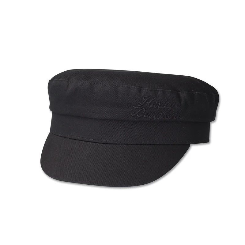 Women's High Spirits Fitted Officer Cap Black