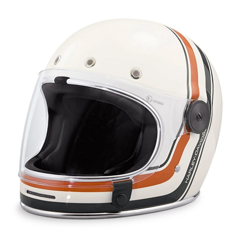 Vintage Stripe Full-Face Helmet