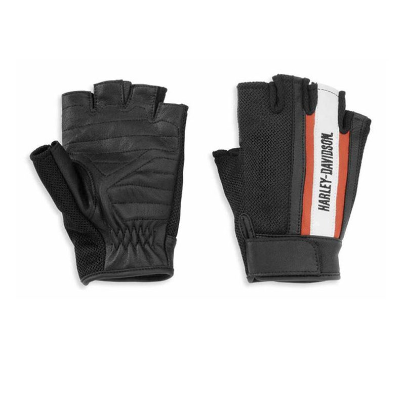 Women's Miss Enthusiast Mesh & Leather Fingerless Glove