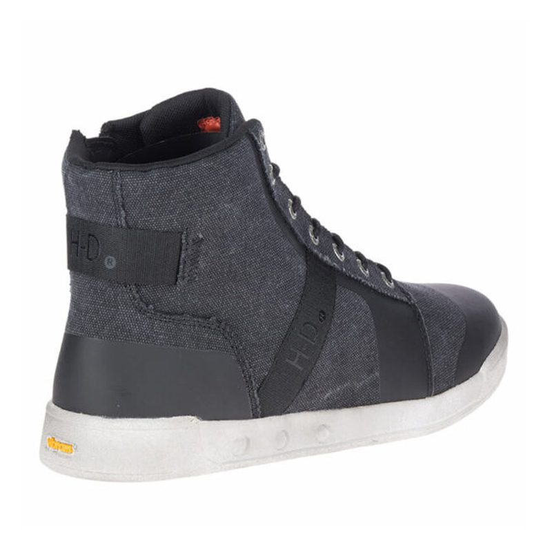 Men’s Pendell Black or Gray H-D® Logo Canvas Shoes