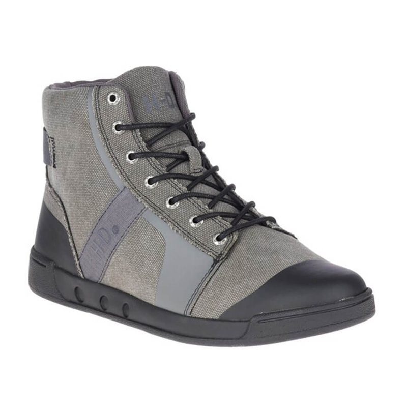 Men’s Pendell Black or Gray H-D® Logo Canvas Shoes Men’s Pendell Black or Gray H-D® Logo Canvas Shoes