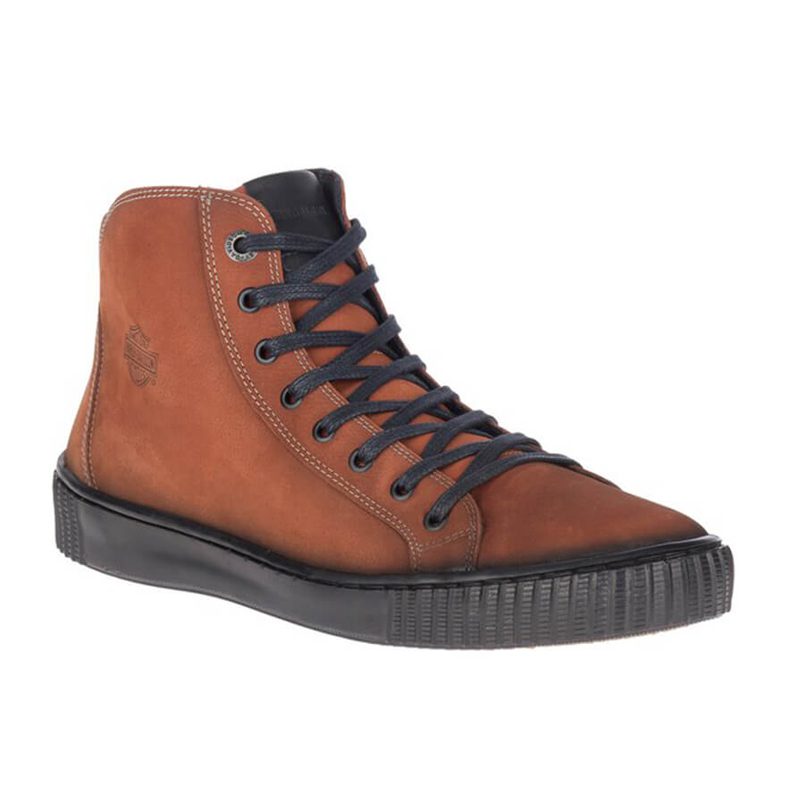 Men’s Barren Black, Smoke, or Rust Leather Sneakers