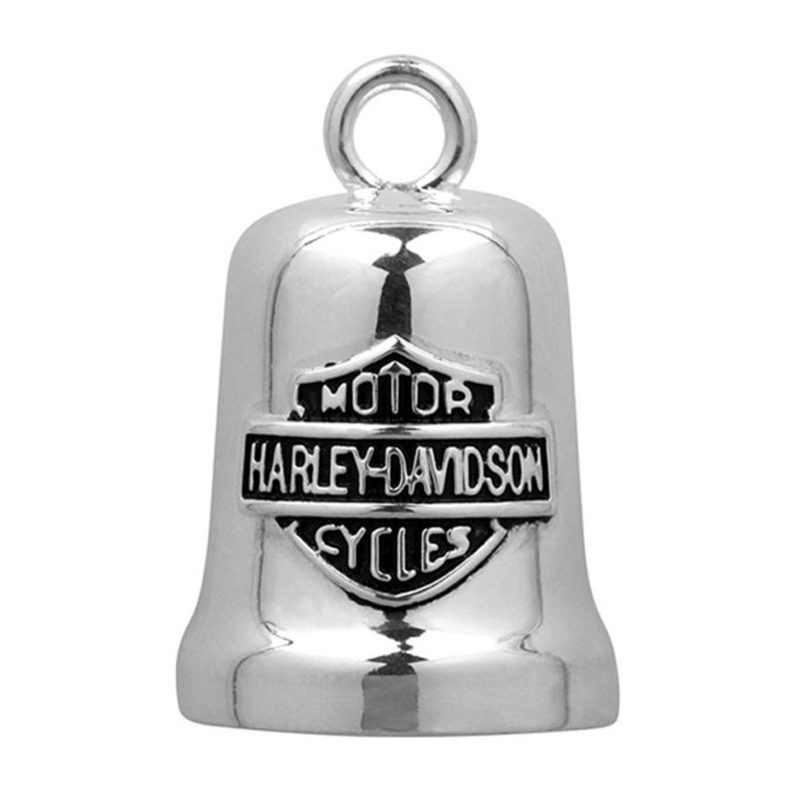 Harley-Davidson® Sculpted Engine Bar & Shield Ride Bell, Silver Finish Harley-Davidson® Sculpted Engine Bar & Shield Ride Bell, Silver Finish