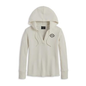 Women's Bohemian Hooded Thermal Knit Top