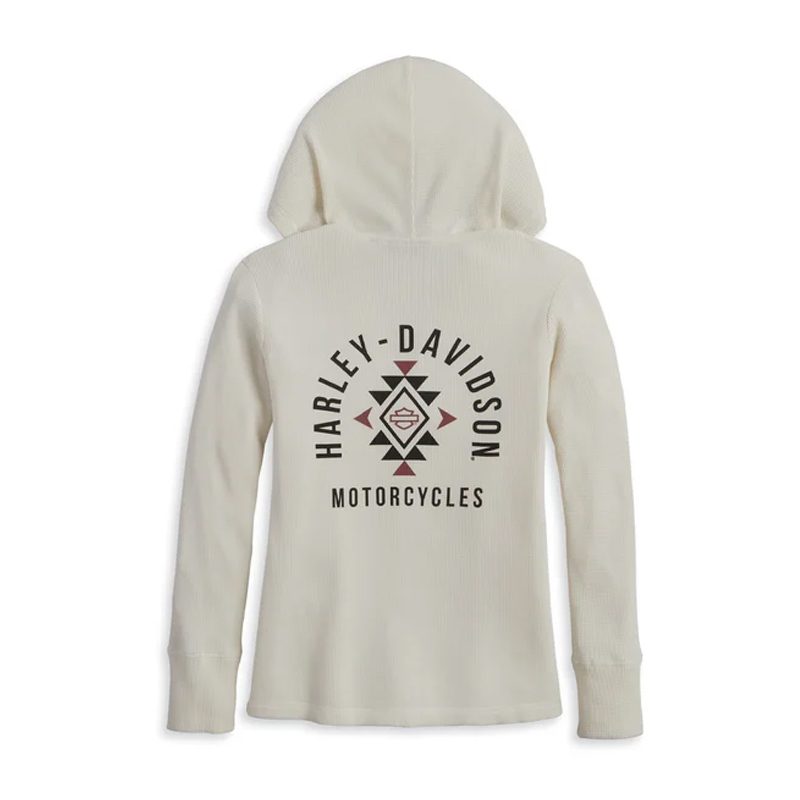 Women's Bohemian Hooded Thermal Knit Top