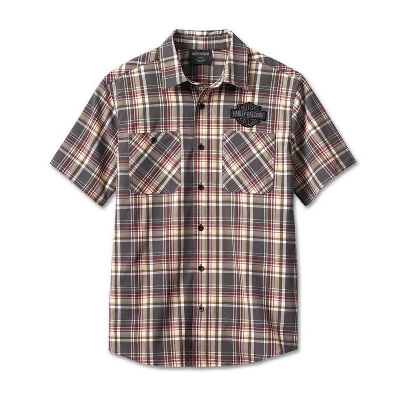 Men's Bar & Shield Performance Shirt - Multi Plaid Men's Bar & Shield Performance Shirt - Multi Plaid